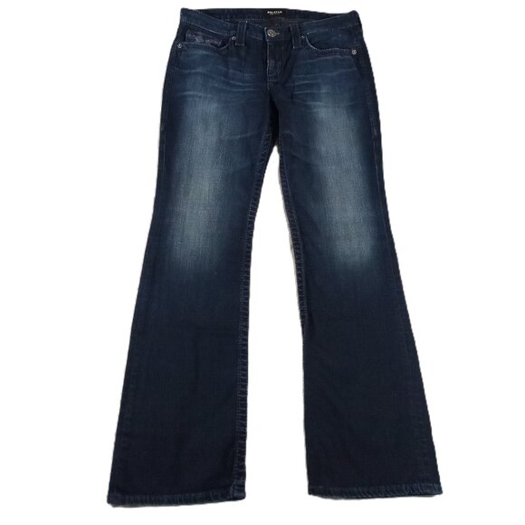 BIG STAR Jean Women 33x31, Tag 30R Remy Boot Cut Dark Blue Stretch Whiskers - Picture 1 of 13